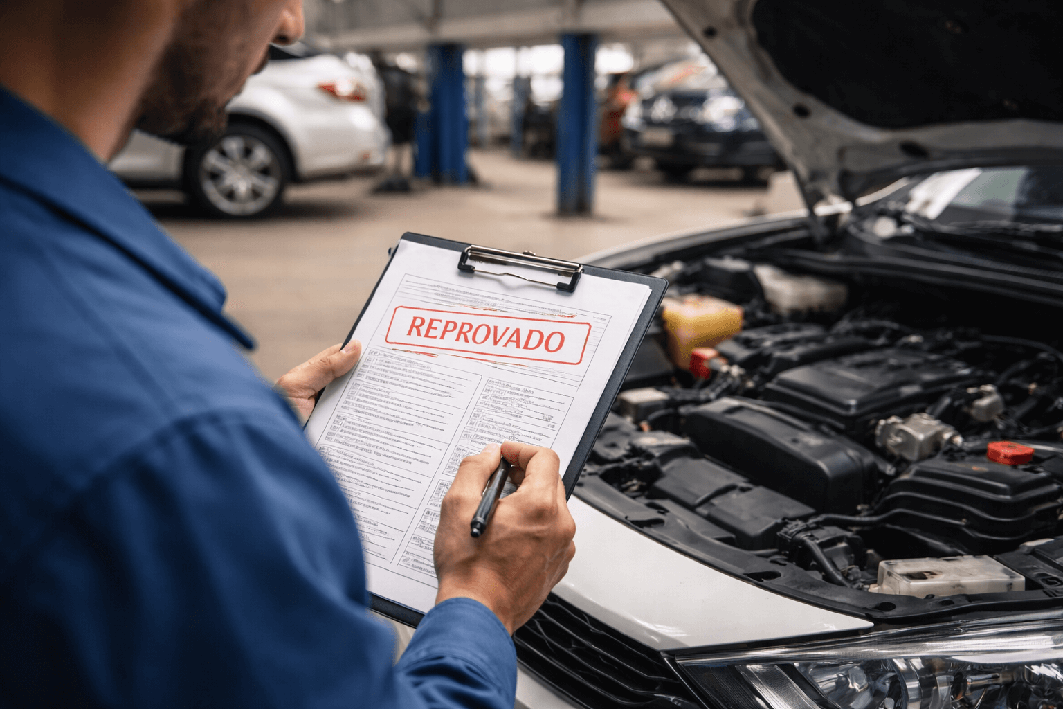 vistoria cautelar reprova